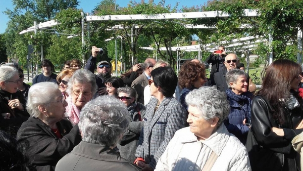 Inaugurazione stele dedicata a Gina Borellini